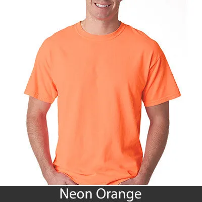 Alpha Chi Omega Neon Peace Sign Printed Tee - Gildan 500 - CAD