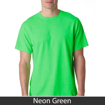 Alpha Chi Omega Neon Peace Sign Printed Tee - Gildan 500 - CAD