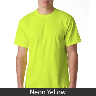 Alpha Chi Omega Neon Peace Sign Printed Tee - Gildan 500 - CAD