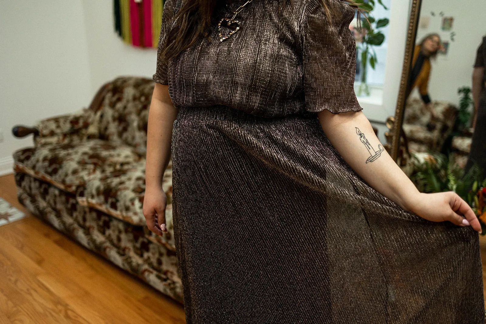 amal skirt in brown