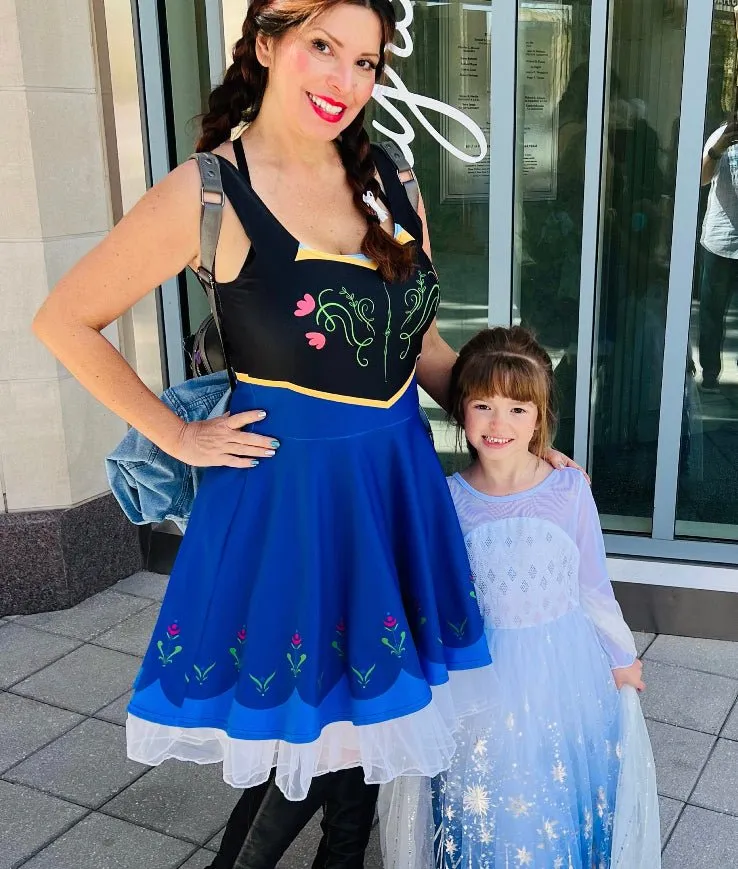 Anna Skater Dress, Princess dress for trips, cosplay