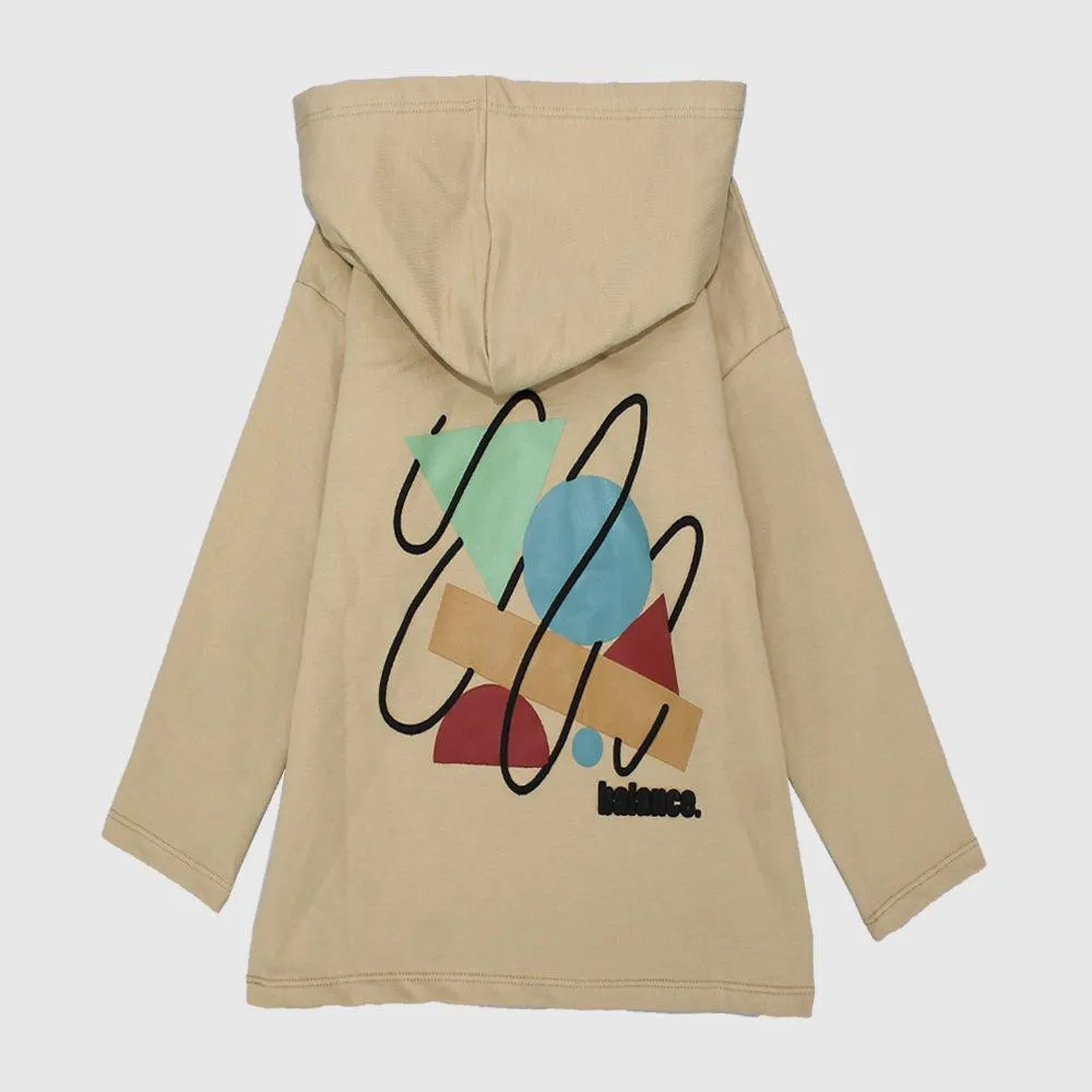 Balance Long-Sleeved Hooded T-shirt