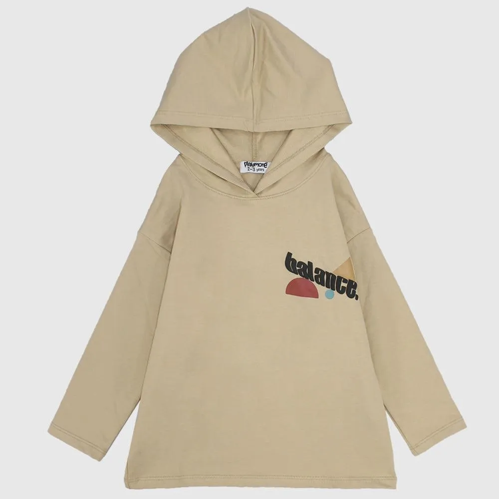 Balance Long-Sleeved Hooded T-shirt