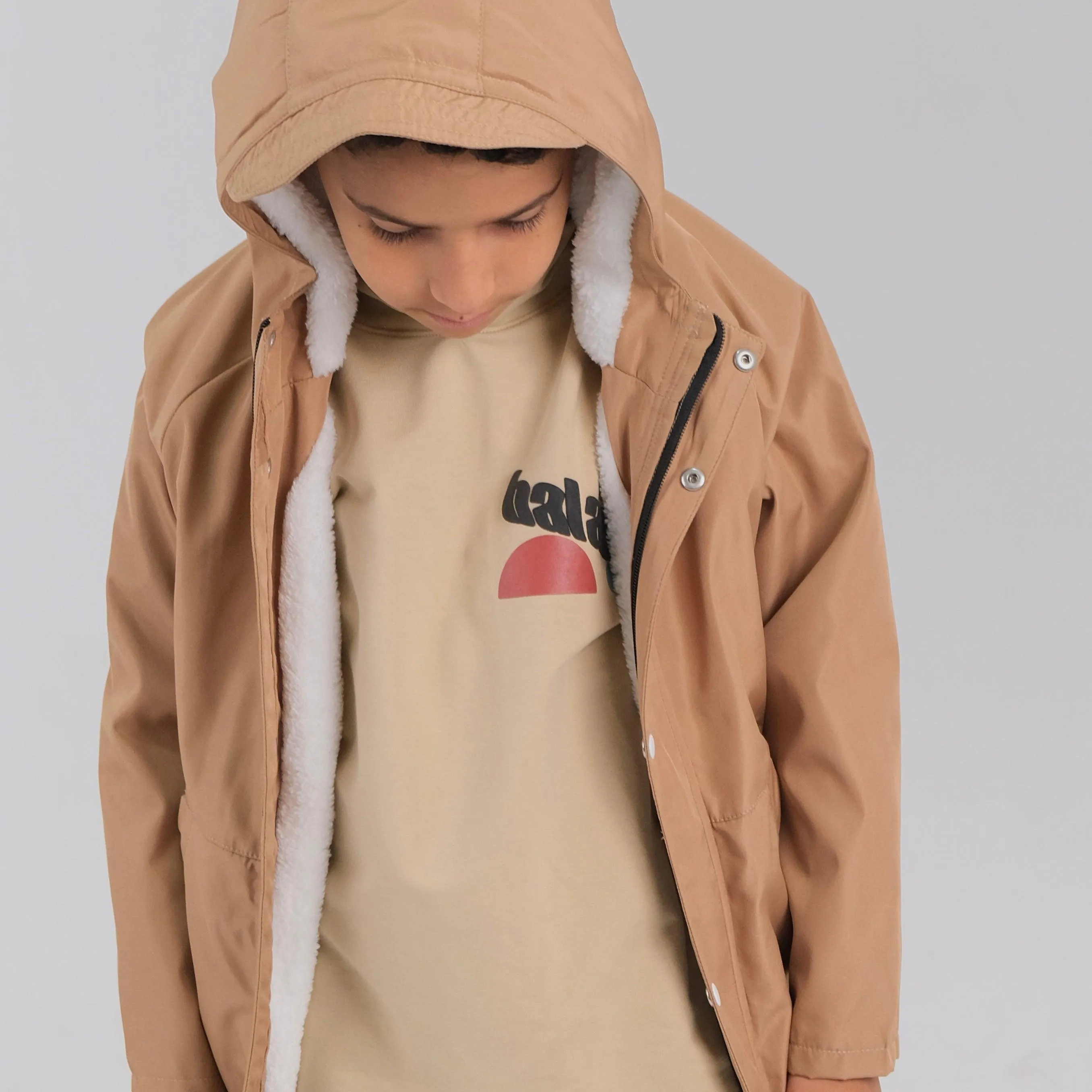Balance Long-Sleeved Hooded T-shirt