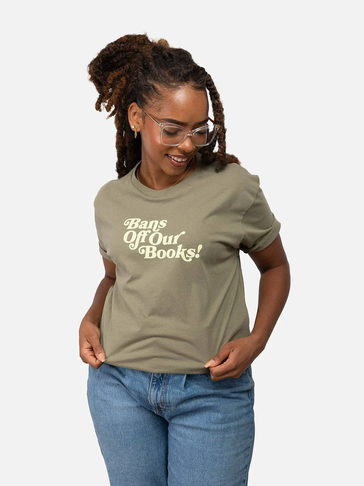 Bans Off Our Books Unisex T-Shirt (Green)