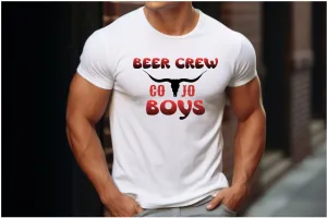 Beer Crew Boys T-shirt, Country Shirt, Tour Shirt, Festival Tee, Western T-shirt, Concert T Shirt, Artist Shirt