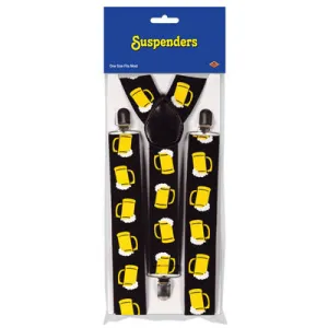 Beer Mug Suspenders Oktoberfest Costume