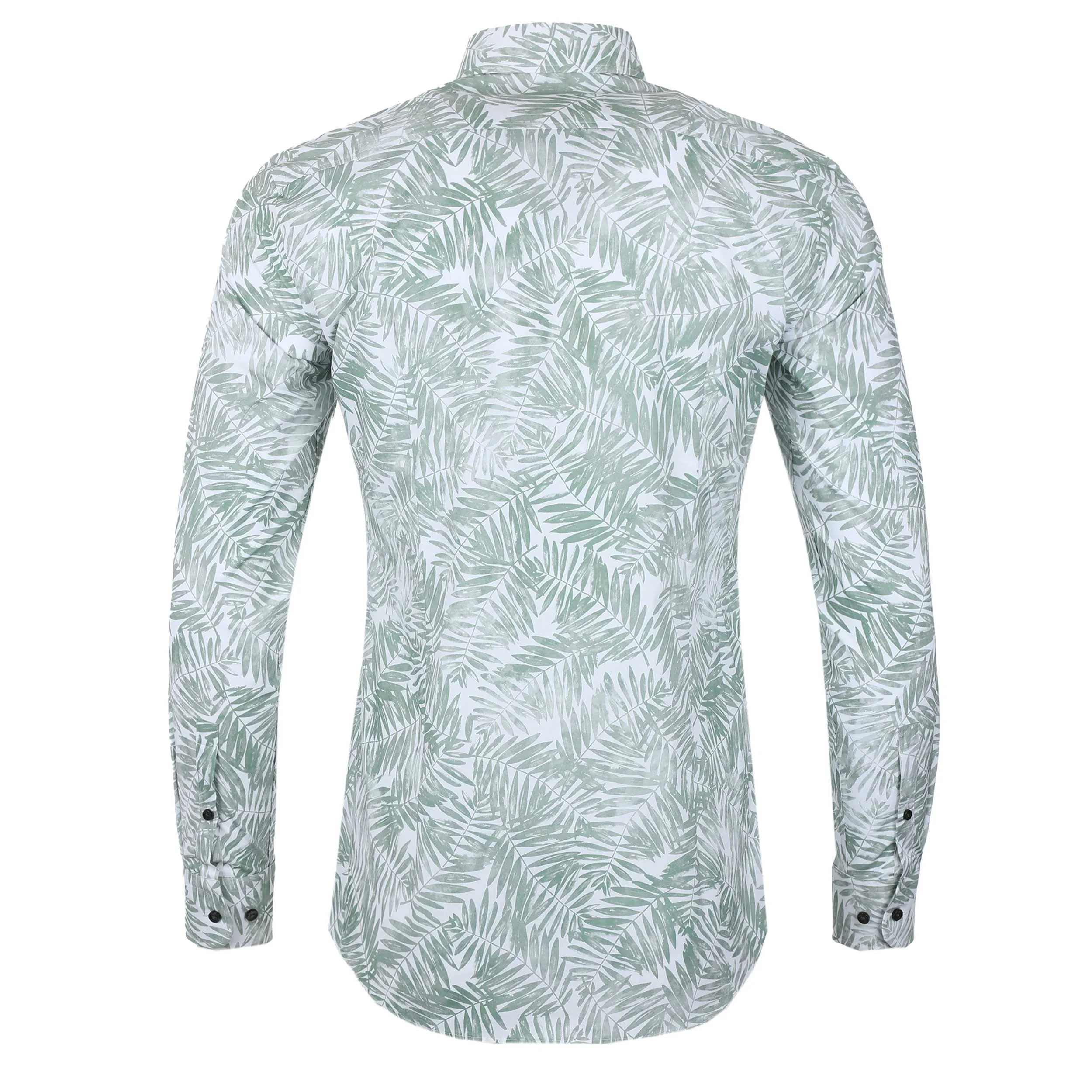 BOSS H Hank Kent C1 214 Shirt in Open Green