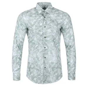 BOSS H Hank Kent C1 214 Shirt in Open Green