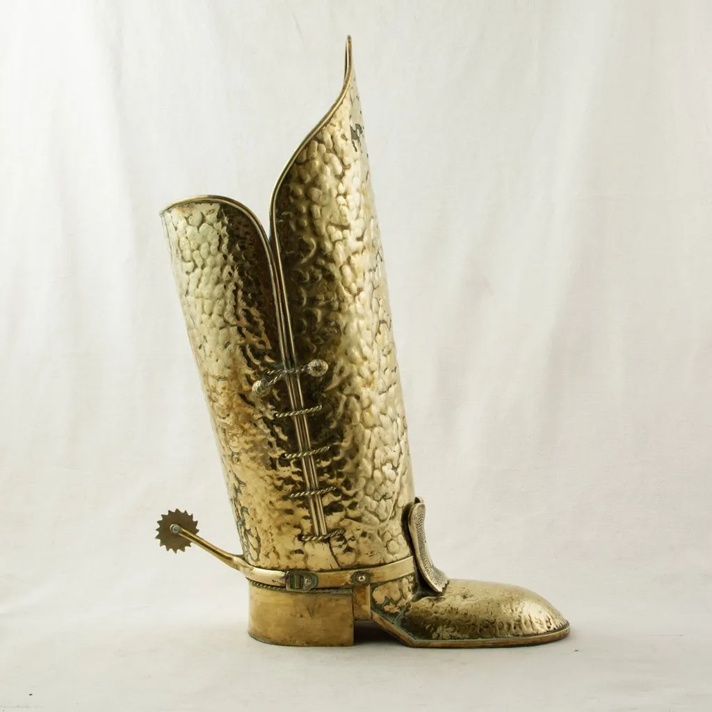 Brass Boot Umbrella Stand