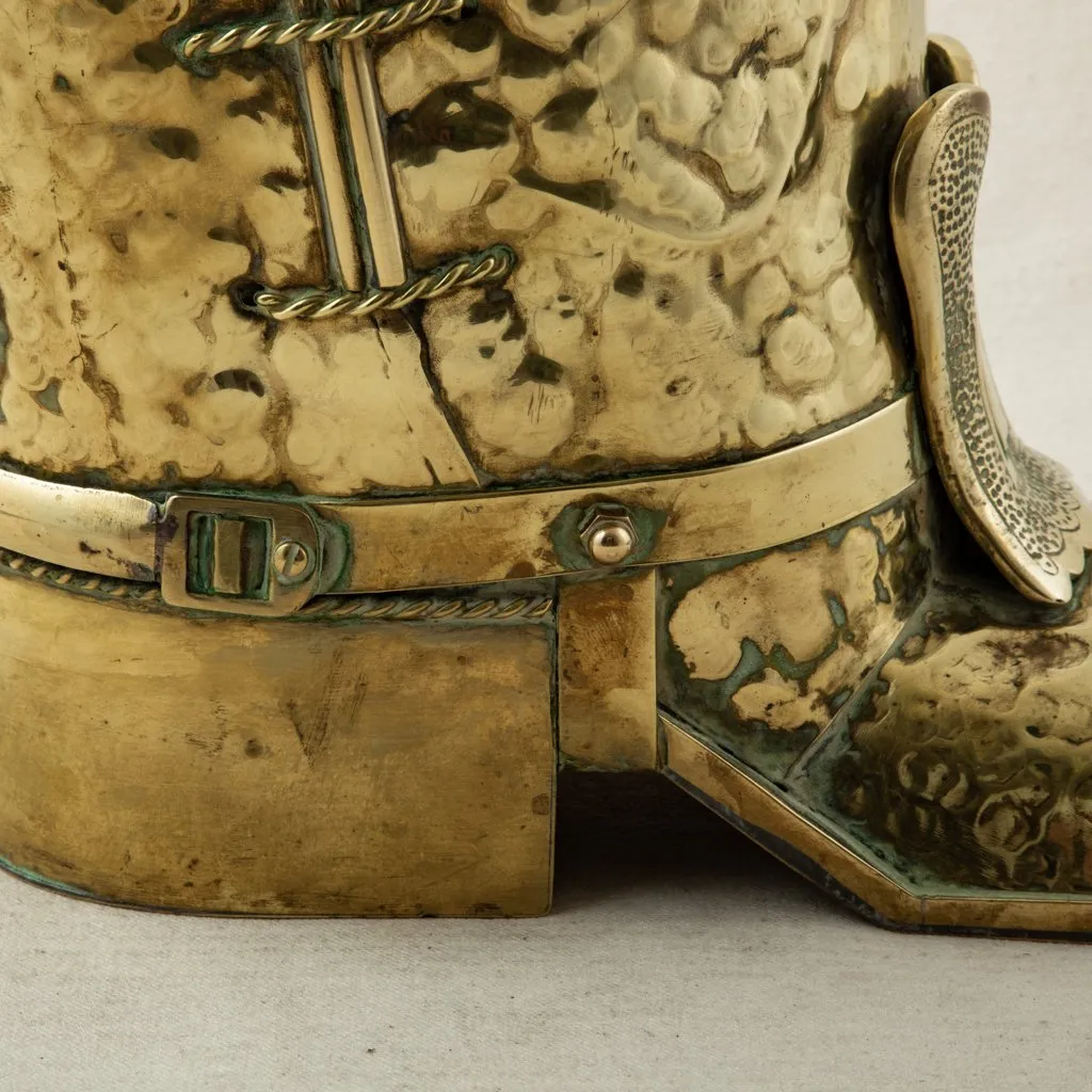 Brass Boot Umbrella Stand