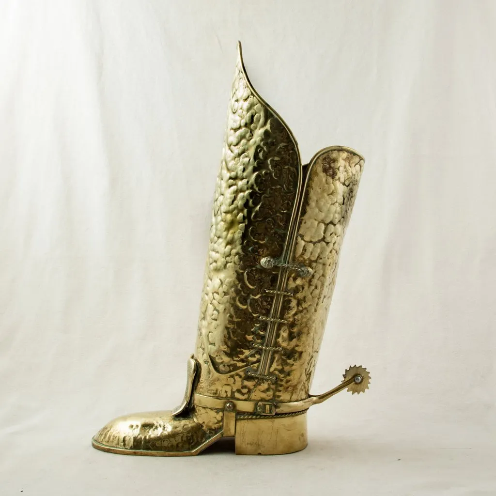 Brass Boot Umbrella Stand