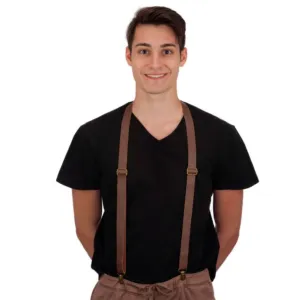 Brown Vinyl Suspenders