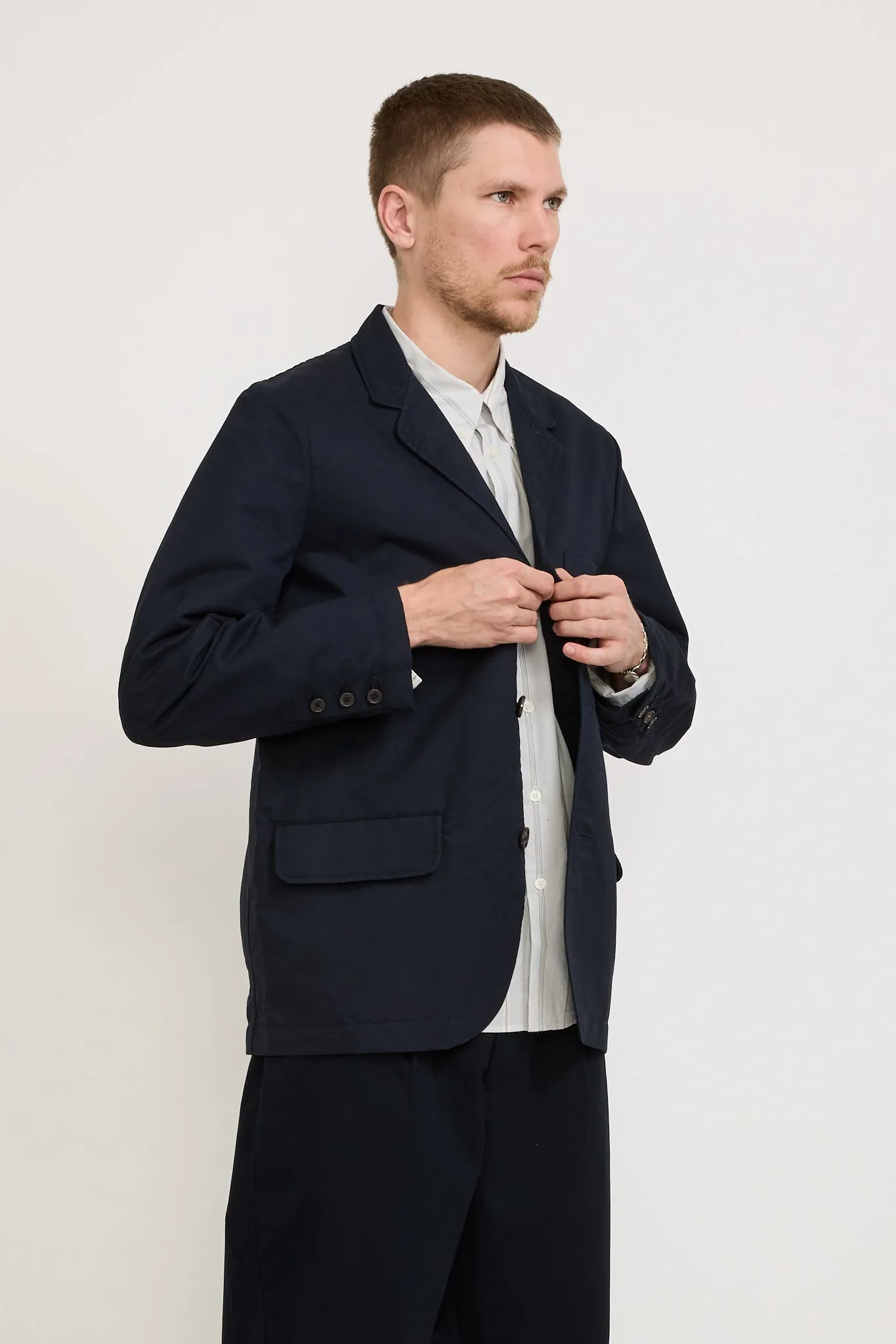Capitol Jacket Brushed Polytech Navy
