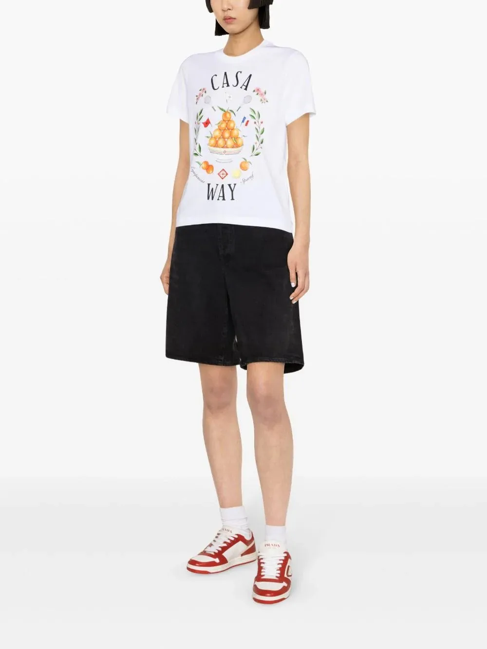 Casa Way Printed Fitted T-Shirt