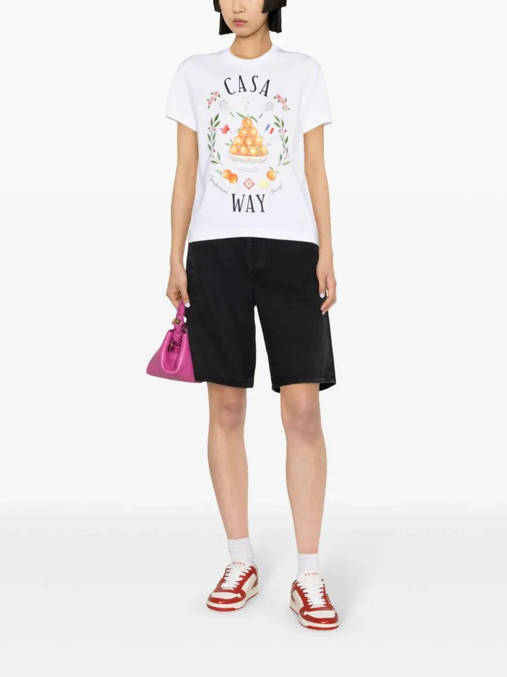 Casa Way Printed Fitted T-Shirt