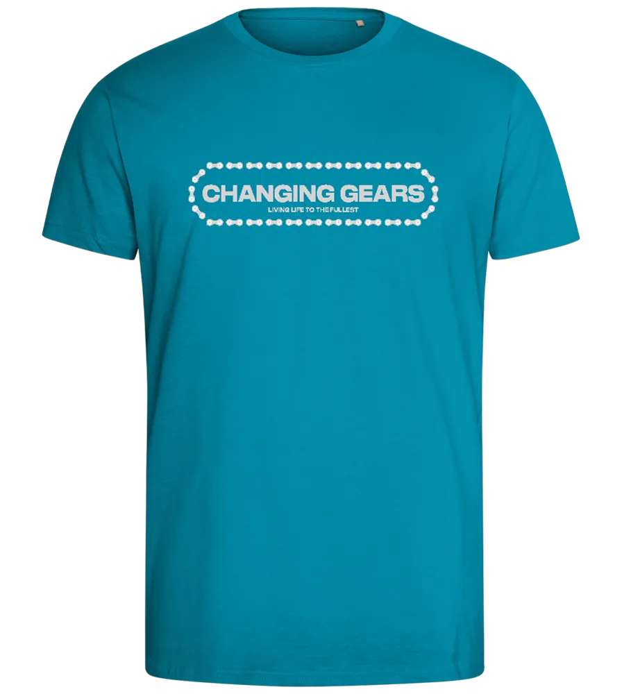 Changing Gears Text Design - Comfort men's fitted t-shirt