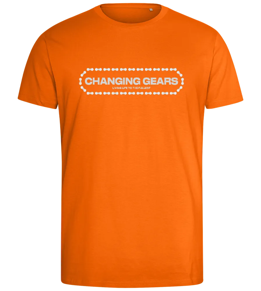 Changing Gears Text Design - Comfort men's fitted t-shirt