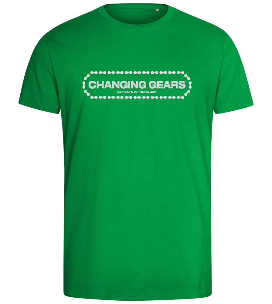 Changing Gears Text Design - Comfort men's fitted t-shirt