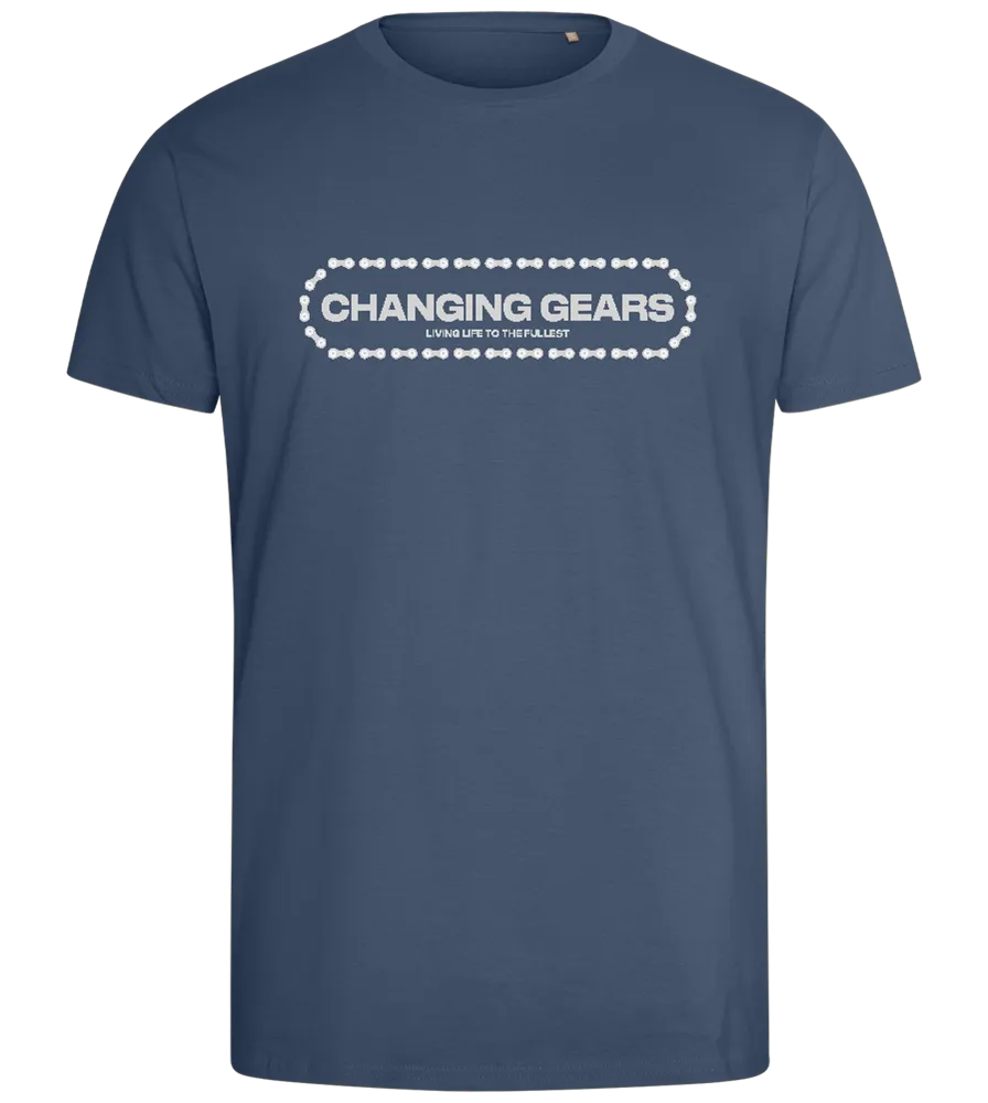 Changing Gears Text Design - Comfort men's fitted t-shirt