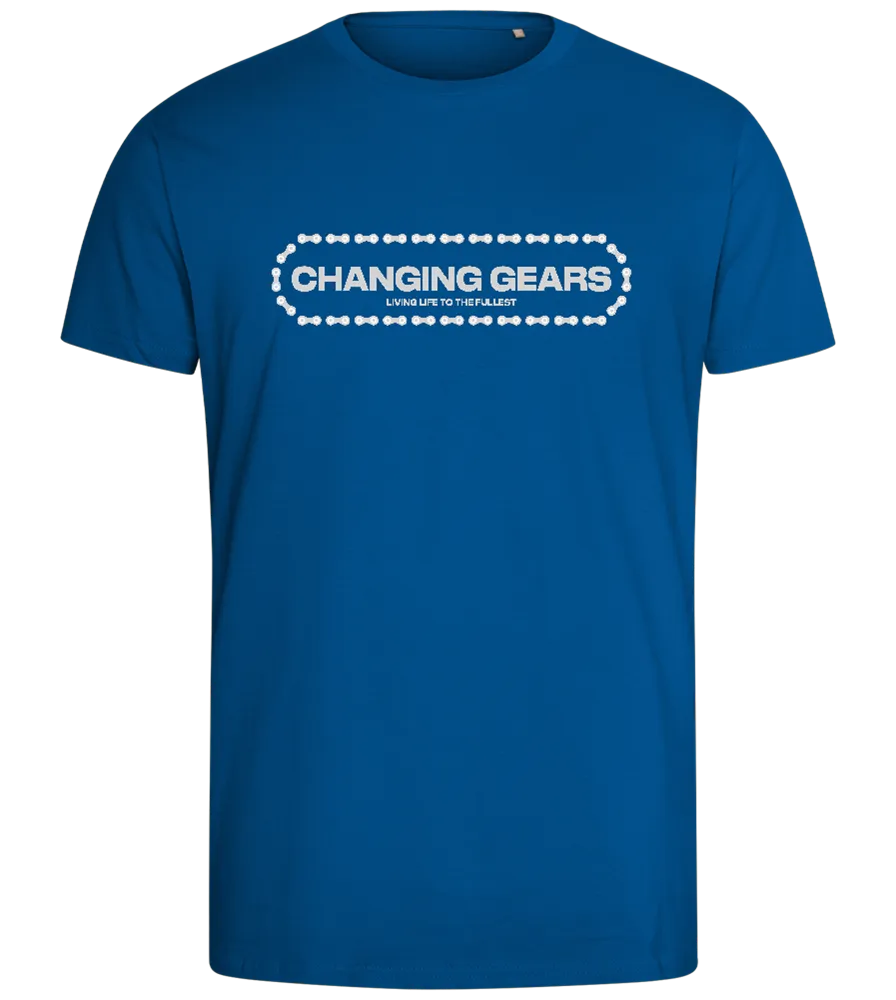 Changing Gears Text Design - Comfort men's fitted t-shirt