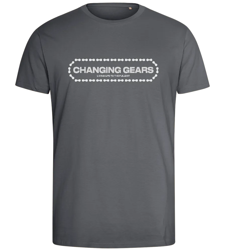 Changing Gears Text Design - Comfort men's fitted t-shirt