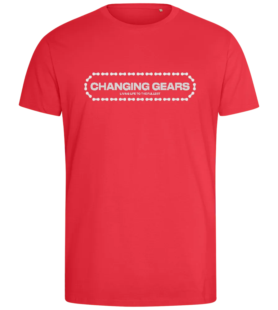 Changing Gears Text Design - Comfort men's fitted t-shirt