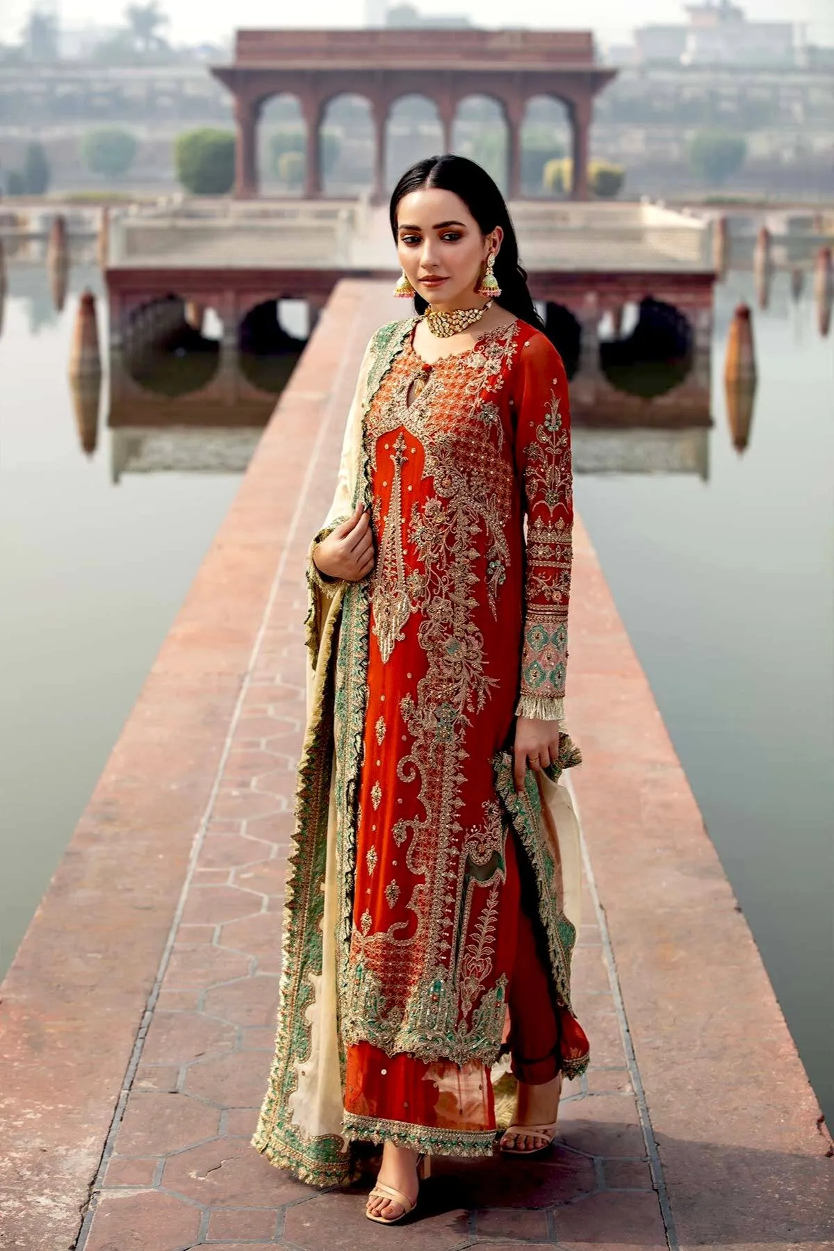 Charizma Dastan-e-Jashan Premium Embroidered Chiffon Collection – Nur-un-Nisa DJ-06