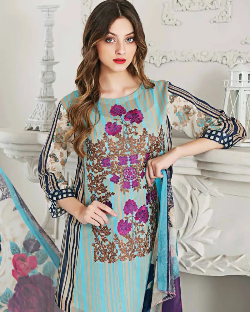 Charizma Riaz Arts Spring/Summer Swiss Voil 2017 Vol-1 – RR10B