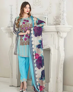 Charizma Riaz Arts Spring/Summer Swiss Voil 2017 Vol-1 – RR10B
