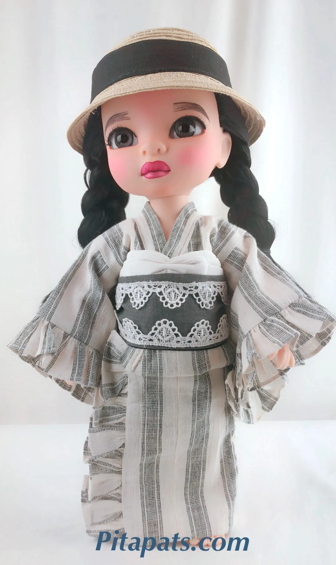 Custom Animator Doll Mulan in Pretty Kimono and Hat