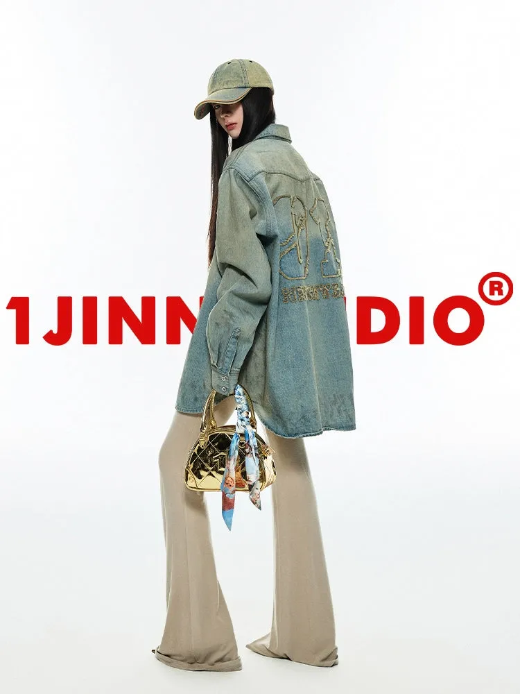 Damage denim shirt【s0000007022】
