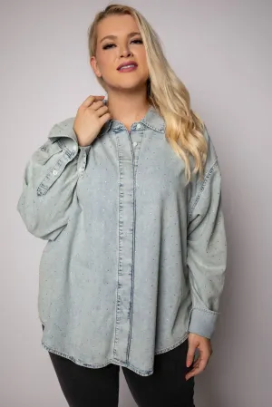 DENIM DIAMOND SHIRT