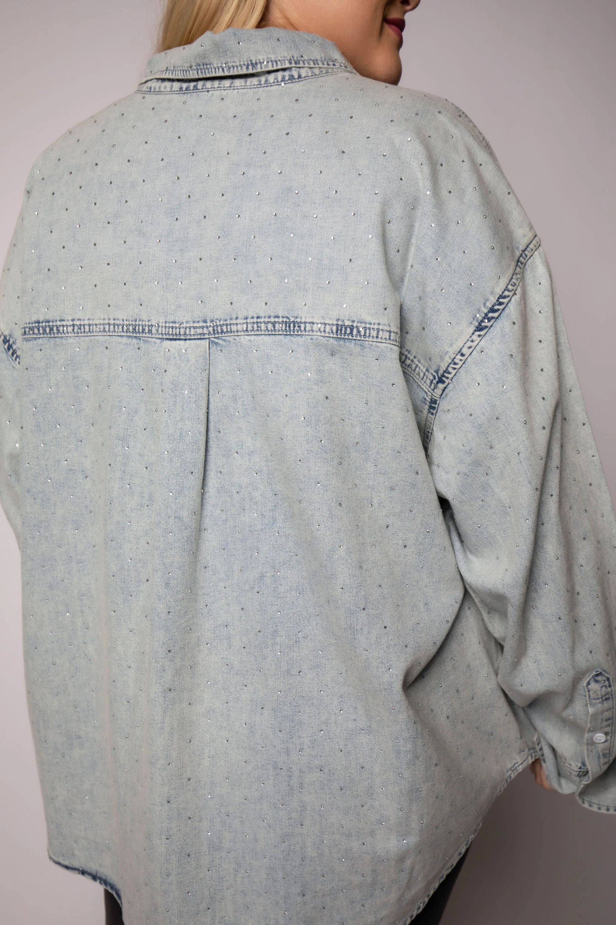DENIM DIAMOND SHIRT