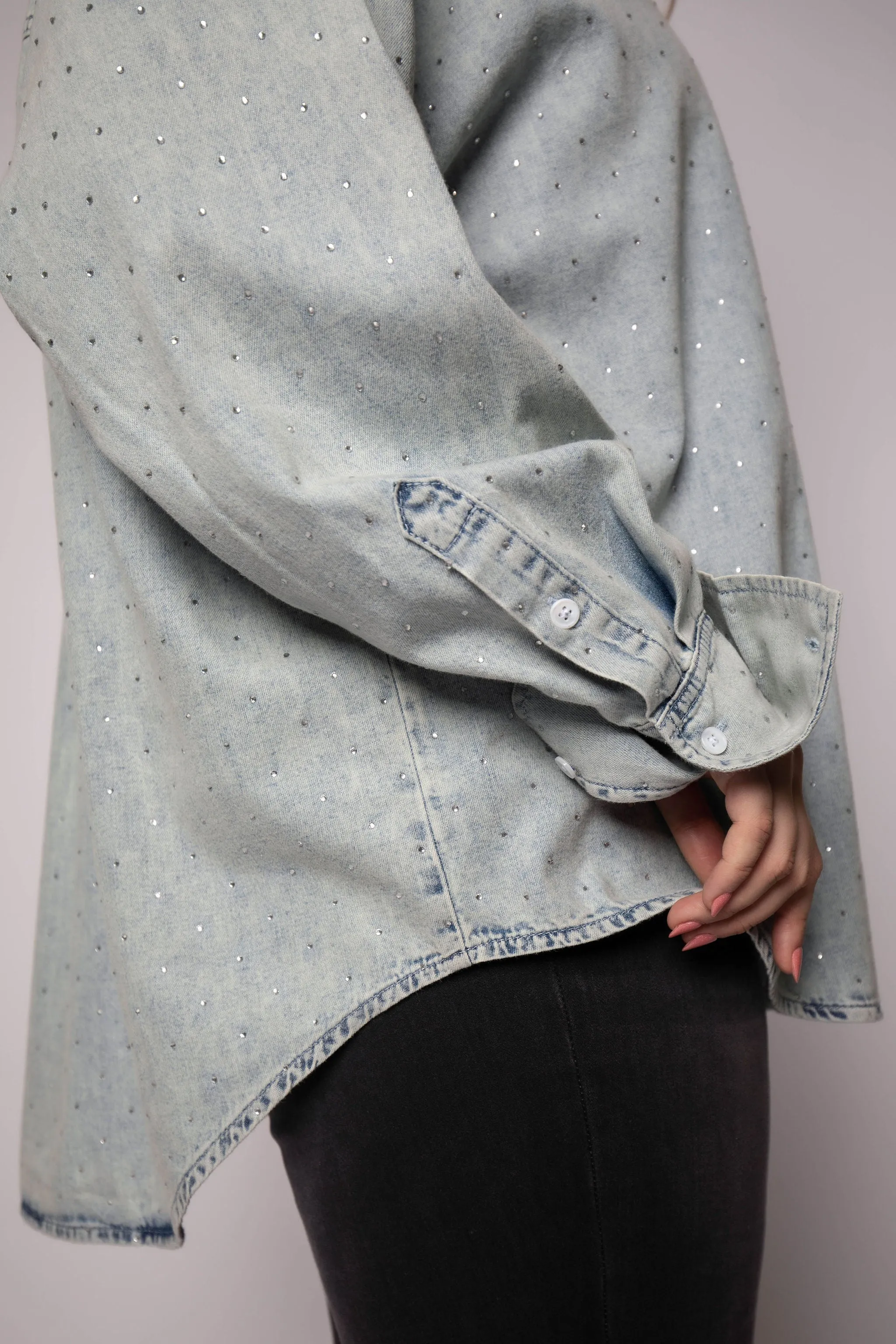 DENIM DIAMOND SHIRT
