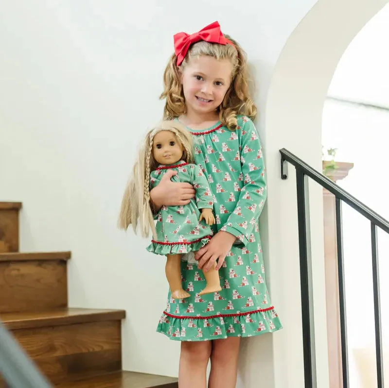 Doll Carlin Dress- Santa's Helper