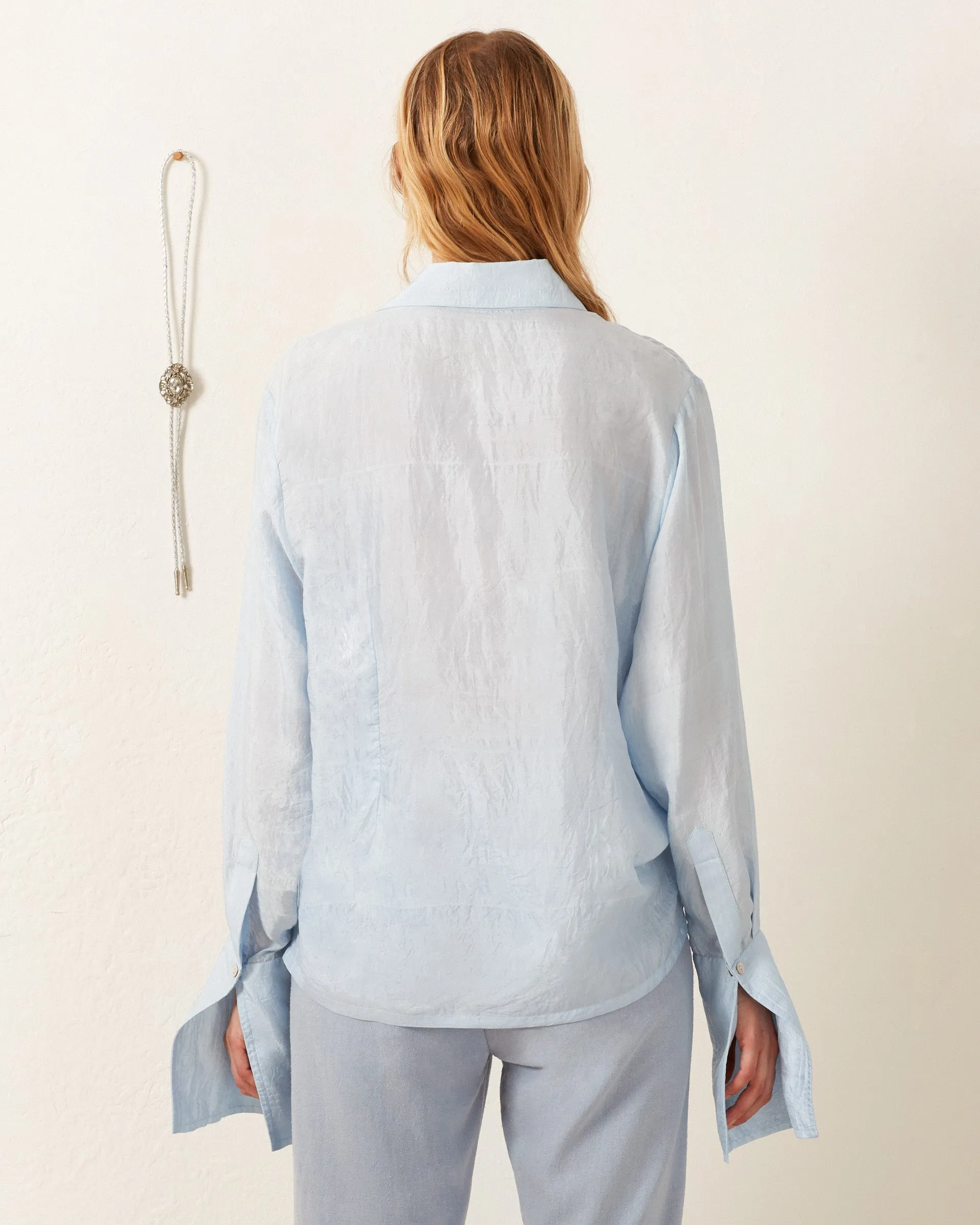 Dolly Bluejay Silk Shirt