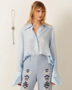 Dolly Bluejay Silk Shirt