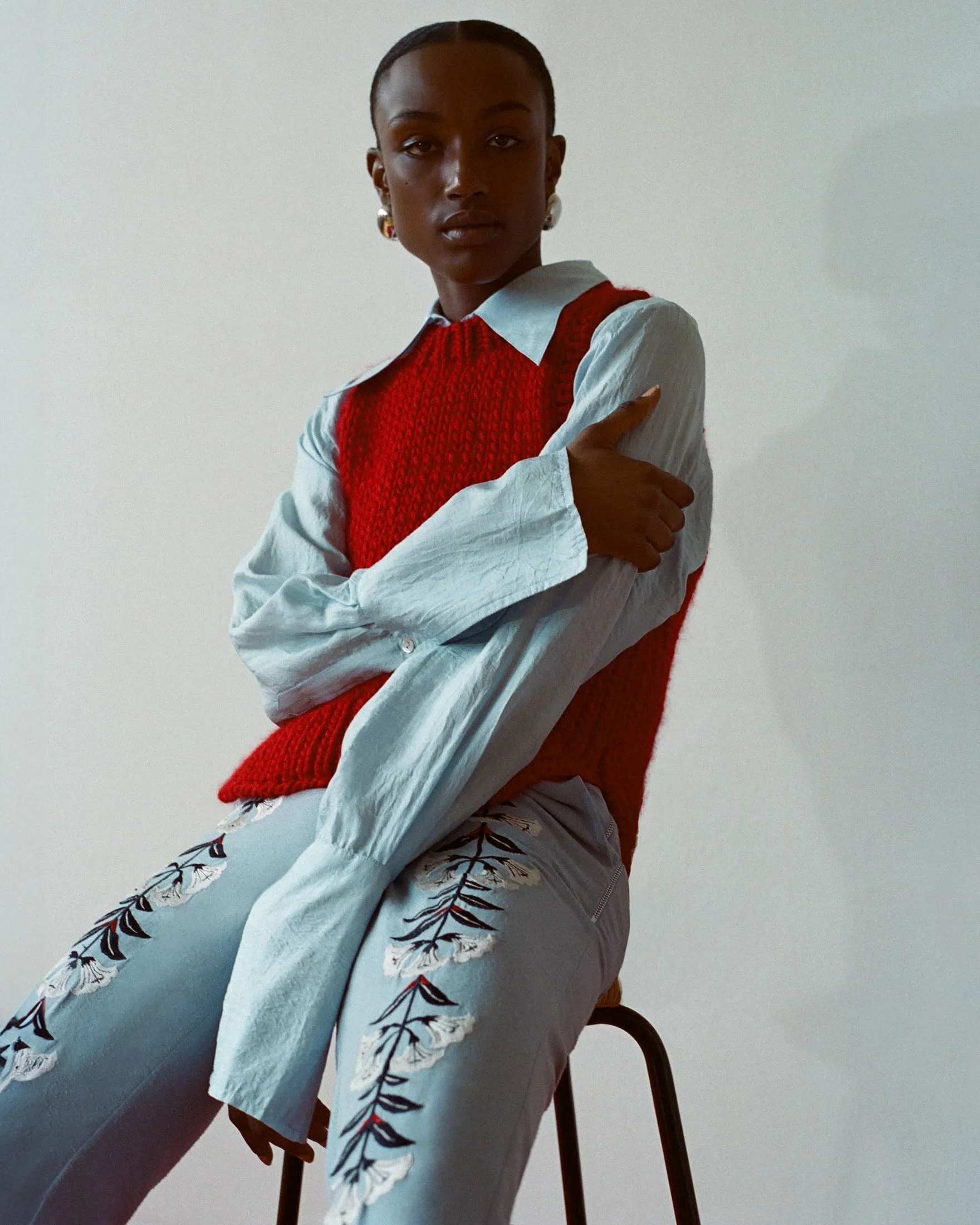 Dolly Bluejay Silk Shirt
