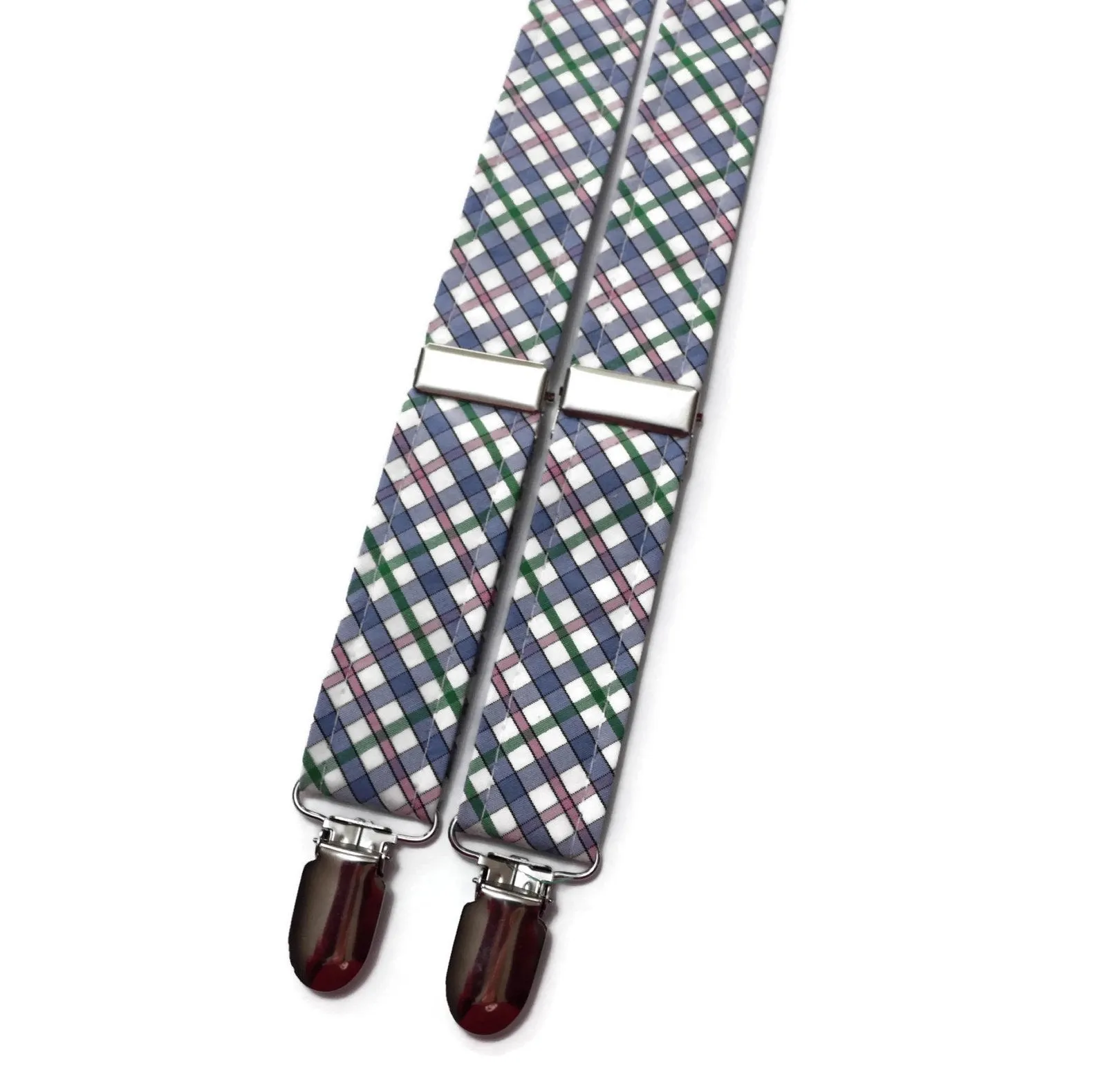 Easter Plaid Suspenders - Boys