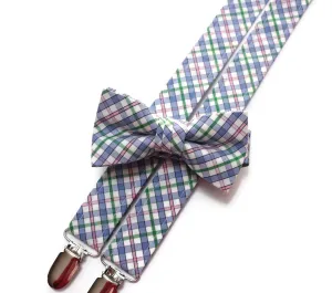 Easter Plaid Suspenders - Boys