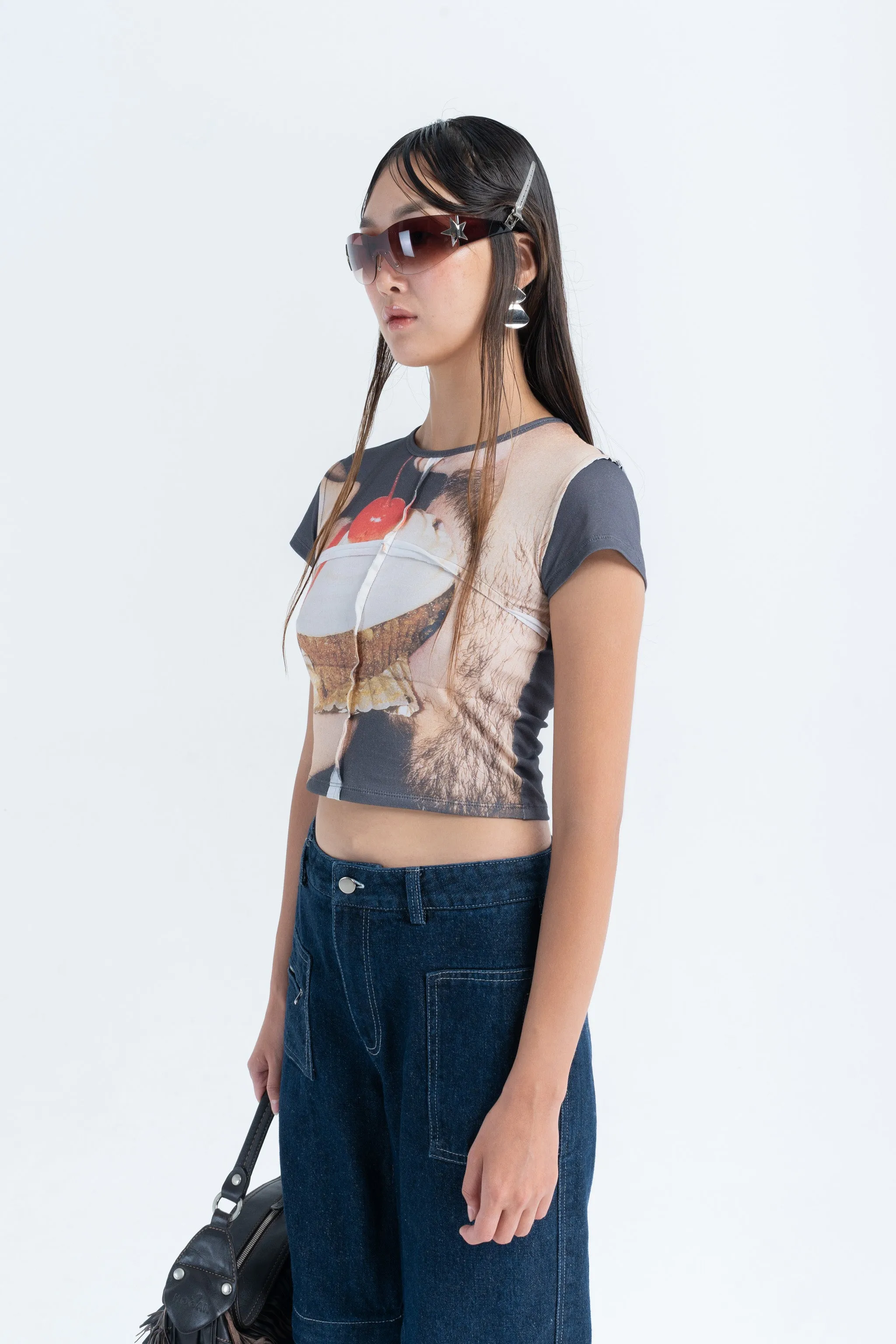 Exposed Seam Tee in Sharing