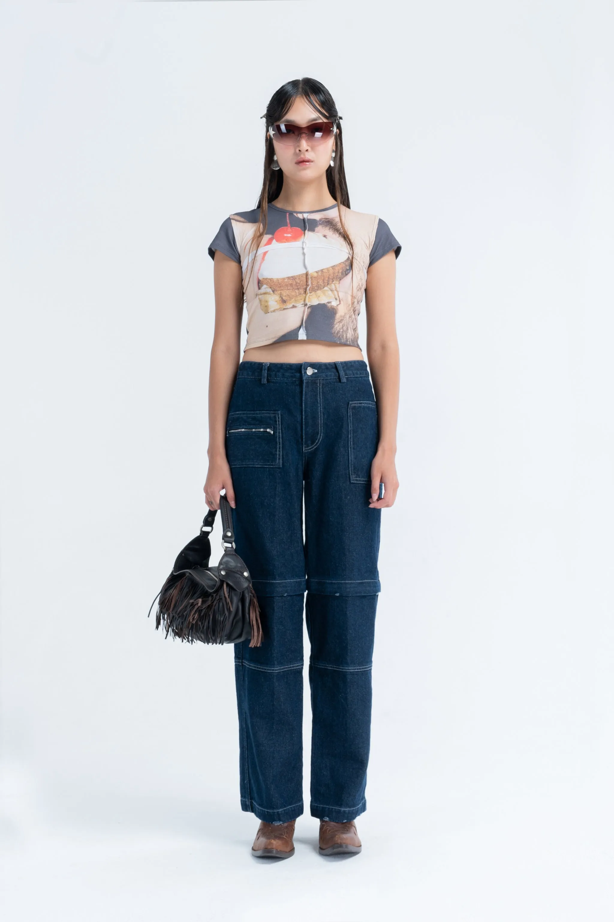 Exposed Seam Tee in Sharing