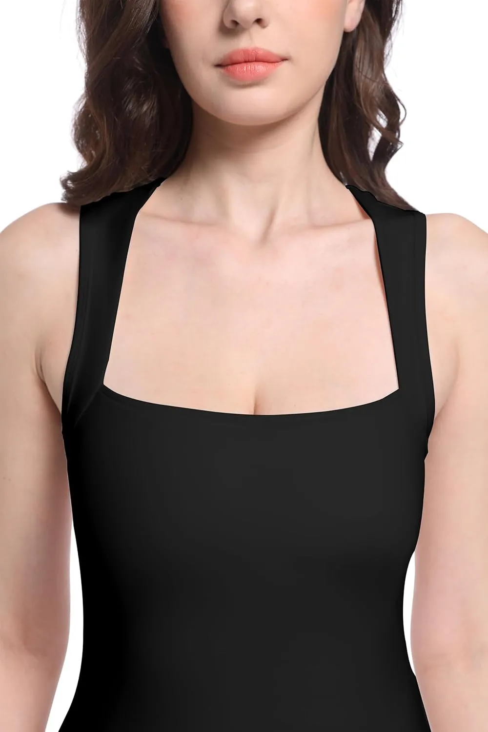 Foucome Maternity Tennis Dress Square Neck Athletic Dress Sleeveless Tank Dress Stretch A-line Mini Dresses