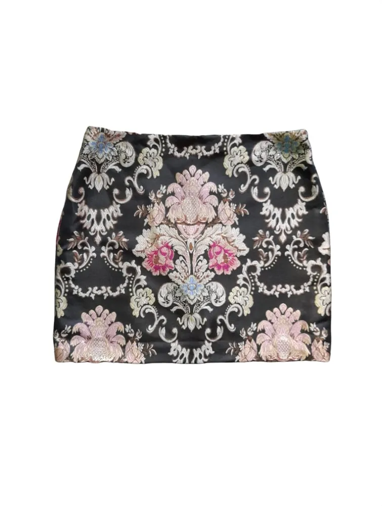 George Floral Jacquard Womens Mini Skirt