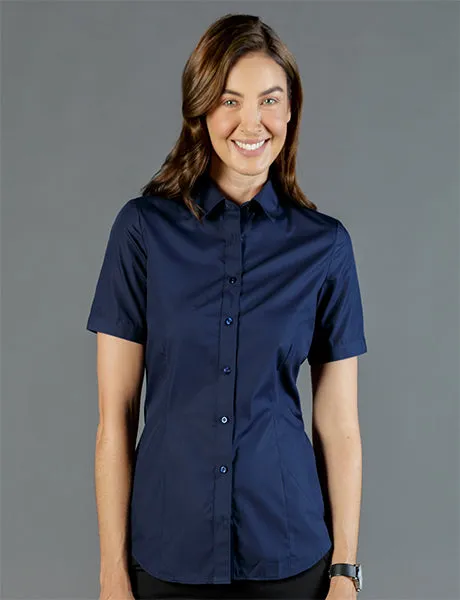 Gloweave Women's Premium Poplin Short Sleeve Shirt (1520WS)