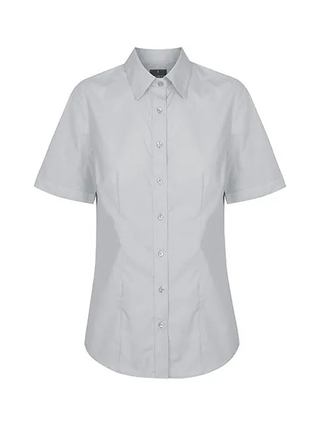Gloweave Women's Premium Poplin Short Sleeve Shirt (1520WS)