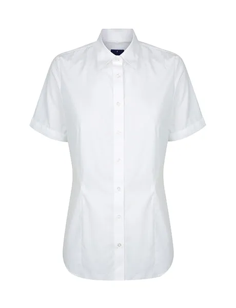 Gloweave Women's Premium Poplin Short Sleeve Shirt (1520WS)