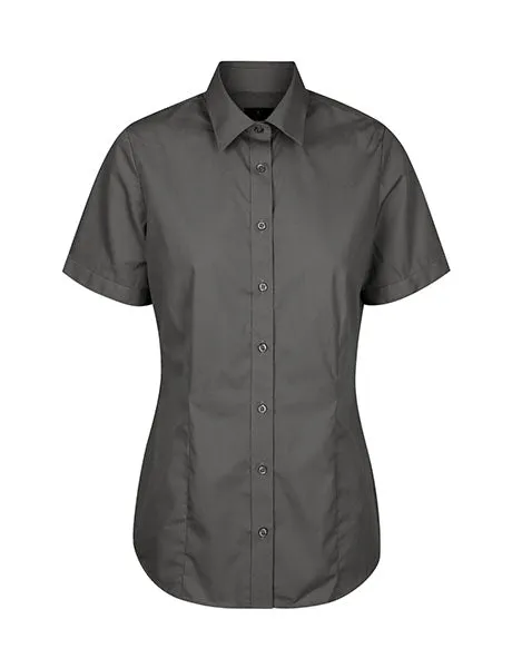 Gloweave Women's Premium Poplin Short Sleeve Shirt (1520WS)