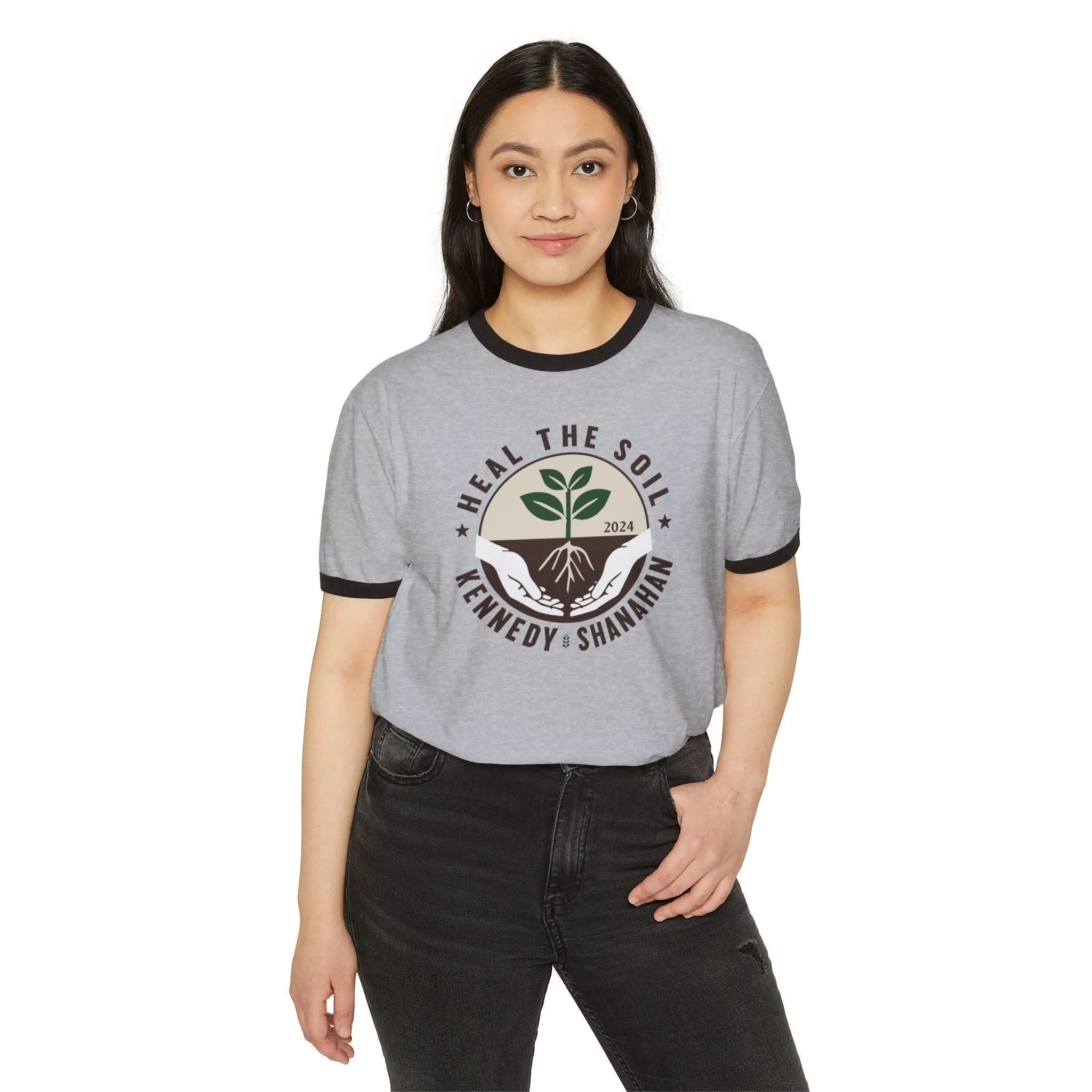 Heal the Soil Unisex Ringer Tee